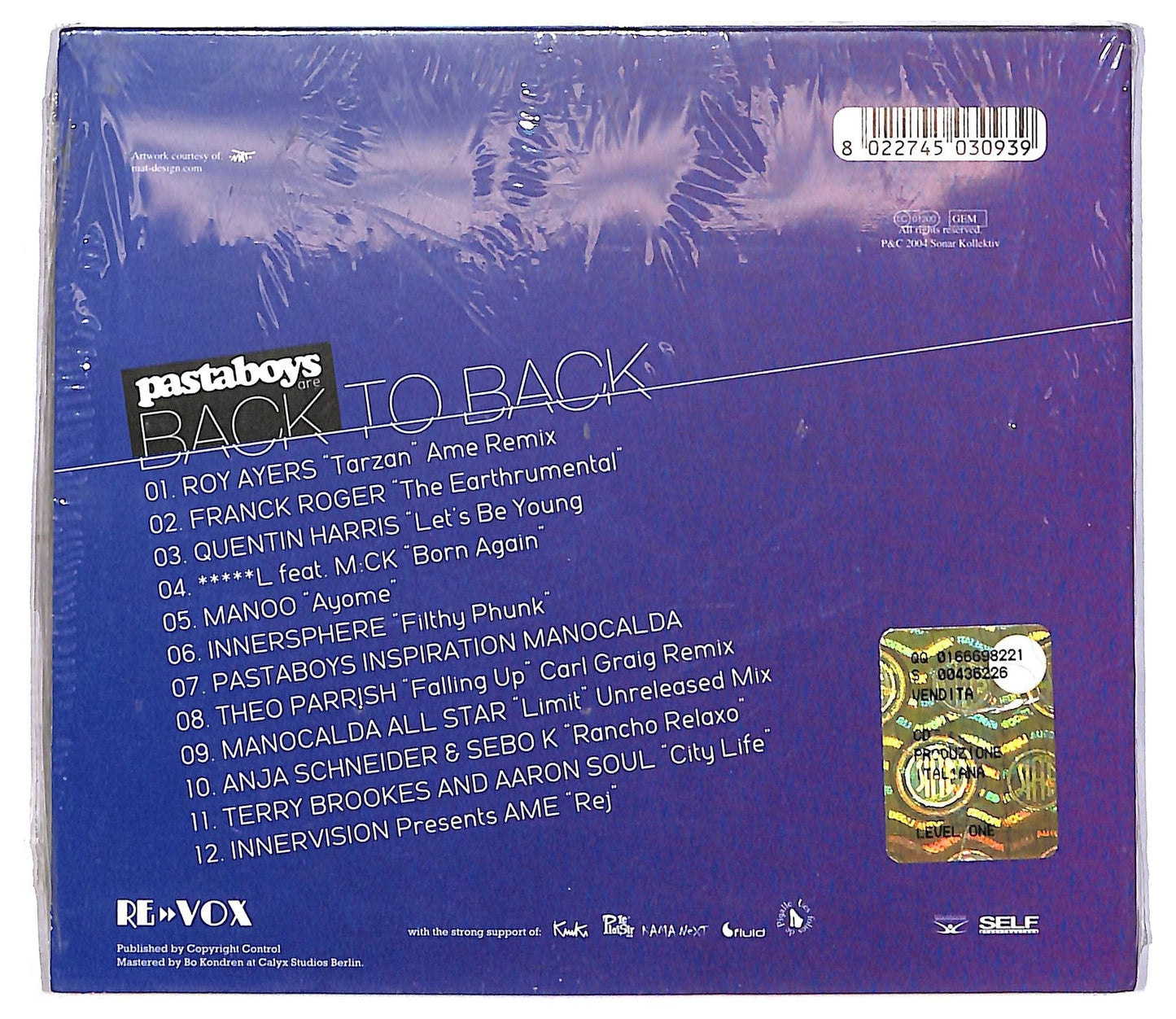 EBOND Pastaboys - Back To Back CD CD088231