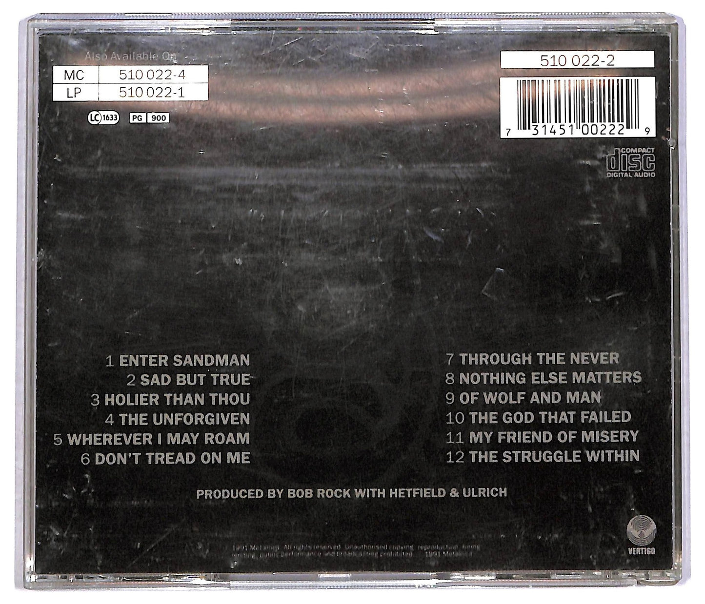 EBOND Metallica - Metallica CD CD088417