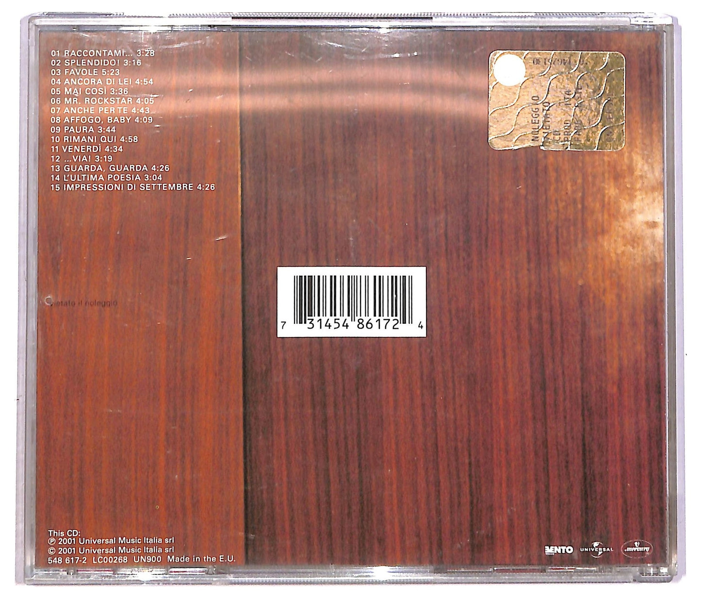 EBOND Francesco Renga - Francesco Renga CD CD089306