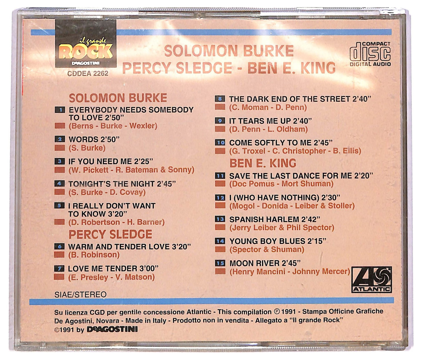 EBOND Solomon Burke - Percy Sledge - Ben E. King EDITORIALE CD CD089332