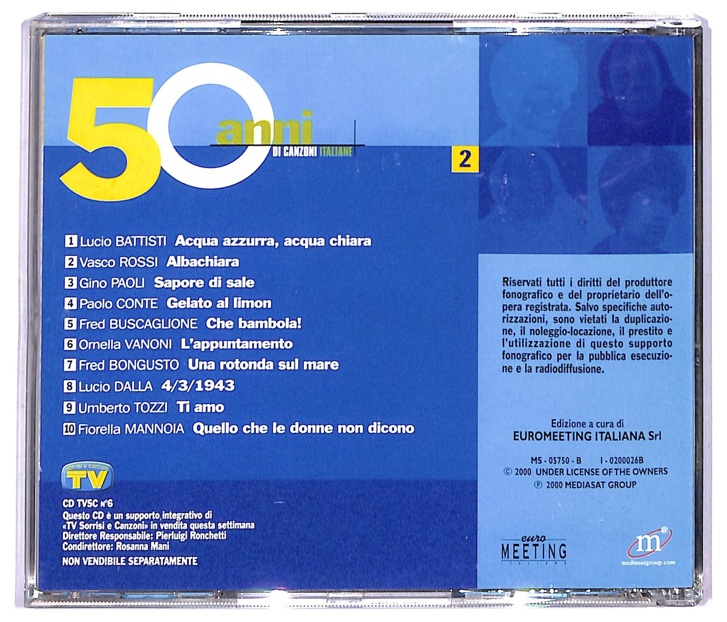 EBOND Various - 50 Anni Di Canzoni Italiane 2 EDITORIALE CD CD089920