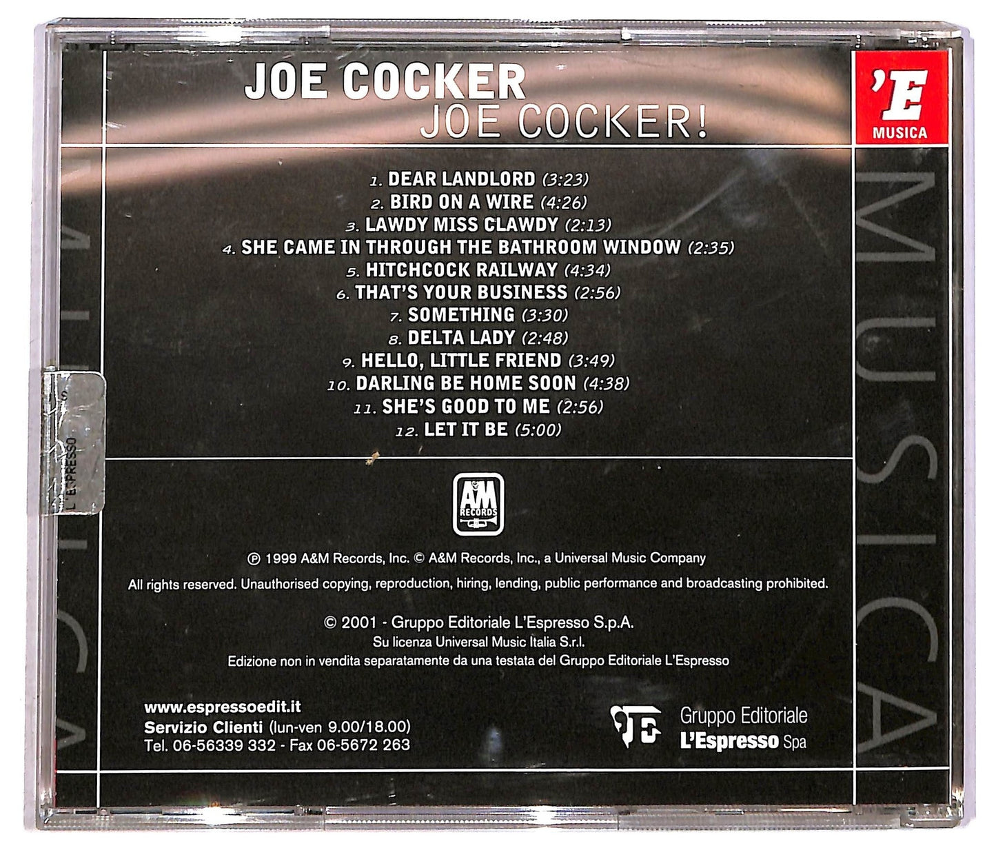 EBOND Joe Cocker - Joe Cocker! EDITORIALE CD CD090452