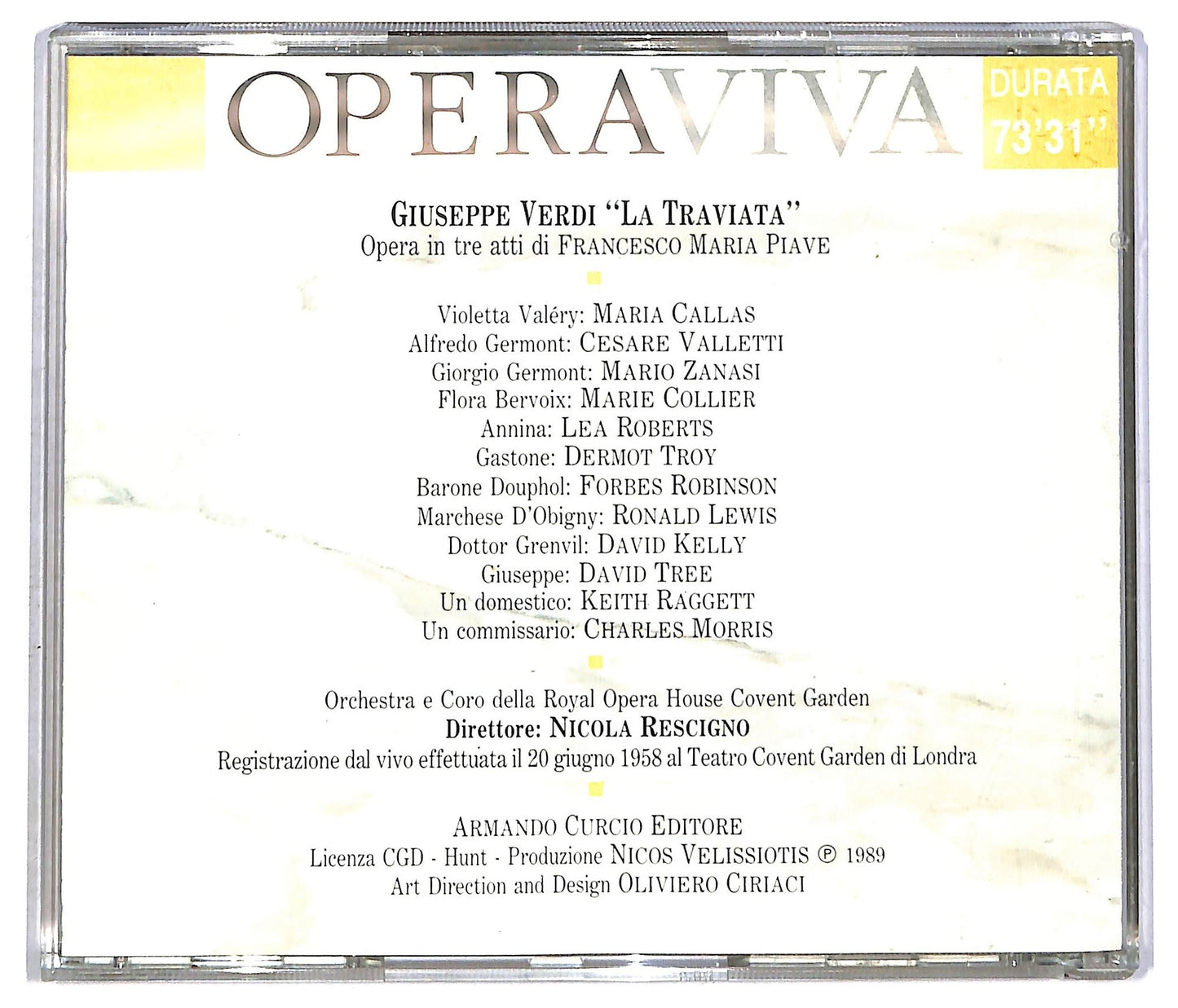 EBOND Giuseppe Verdi - Opera Viva - La Traviata ALBUM EDITORIALE JEWEL CASE CD CD090647