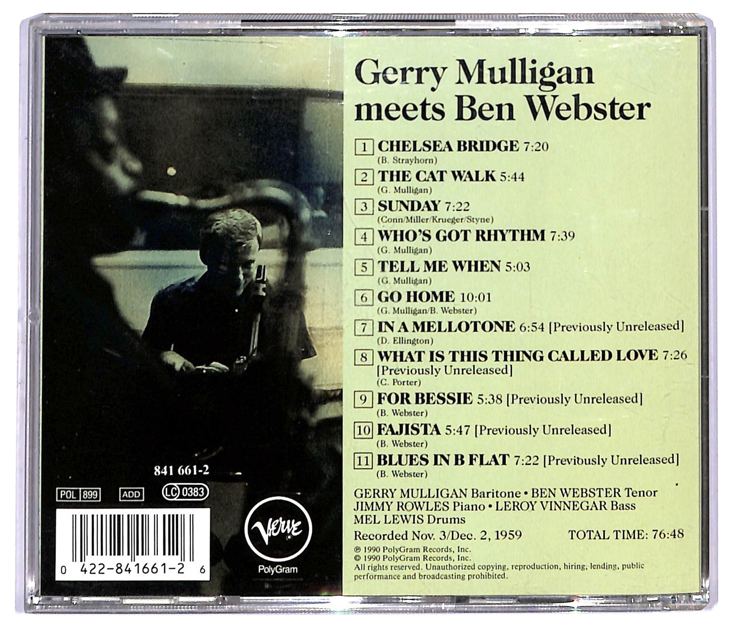 EBOND Gerry Mulligan Meets Ben Webster CD CD090916