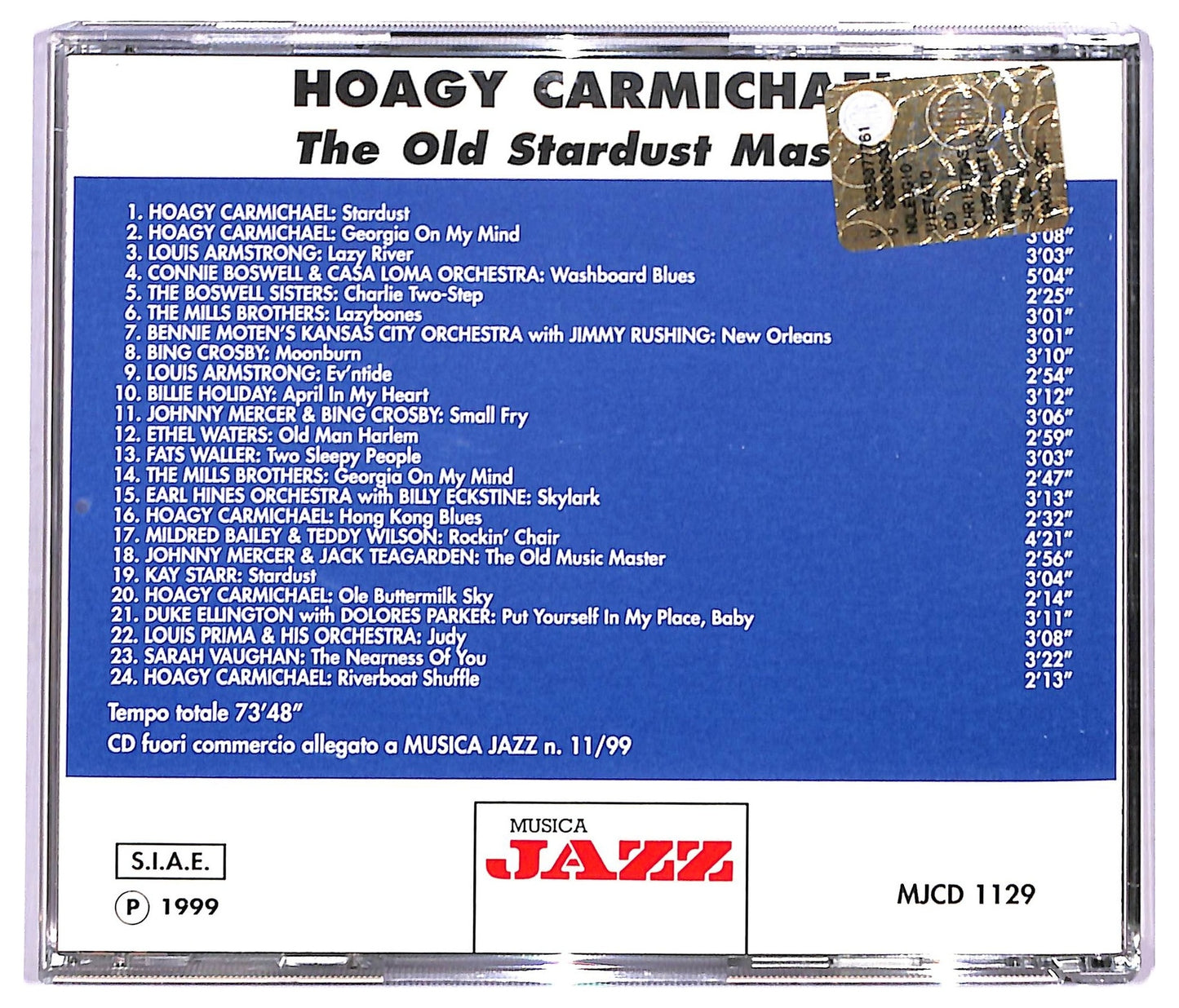 EBOND Hoagy Carmichael - The Old Stardust Master EDITORIALE CD CD091106