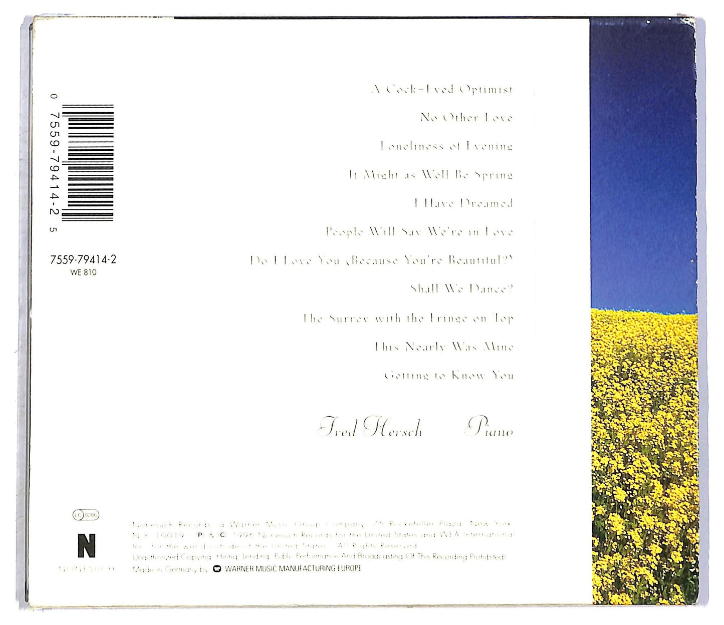 EBOND Fred Hersch Plays Rodgers And Hammerstein CD CD092836