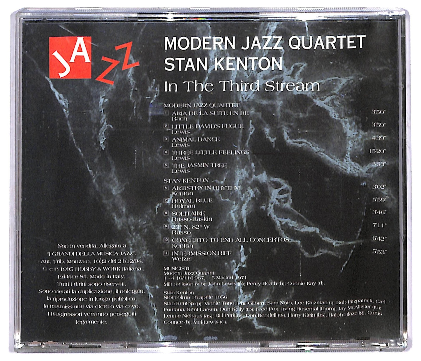 EBOND Modern Jazz Quartet Stan Kenton - In The Third Stream COMPILATION EDITORIALE JEWEL CASE CD CD093307
