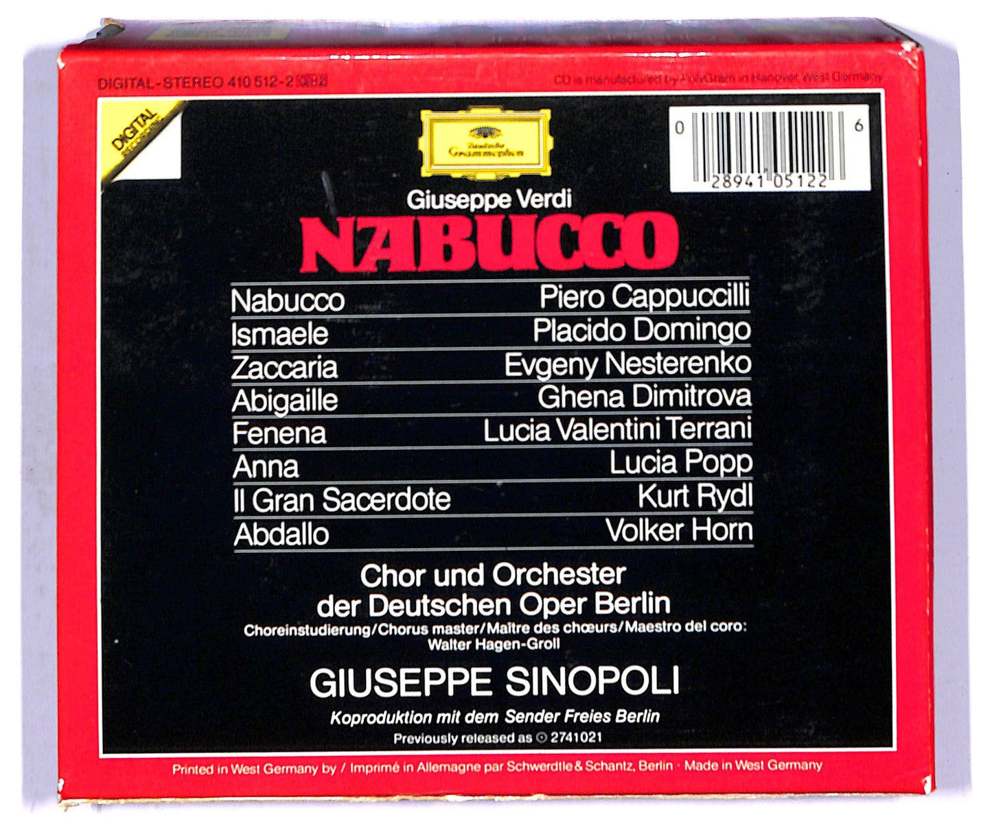EBOND Giuseppe Verdi - Nabucco (2 cd) ALBUM BOX CD093454