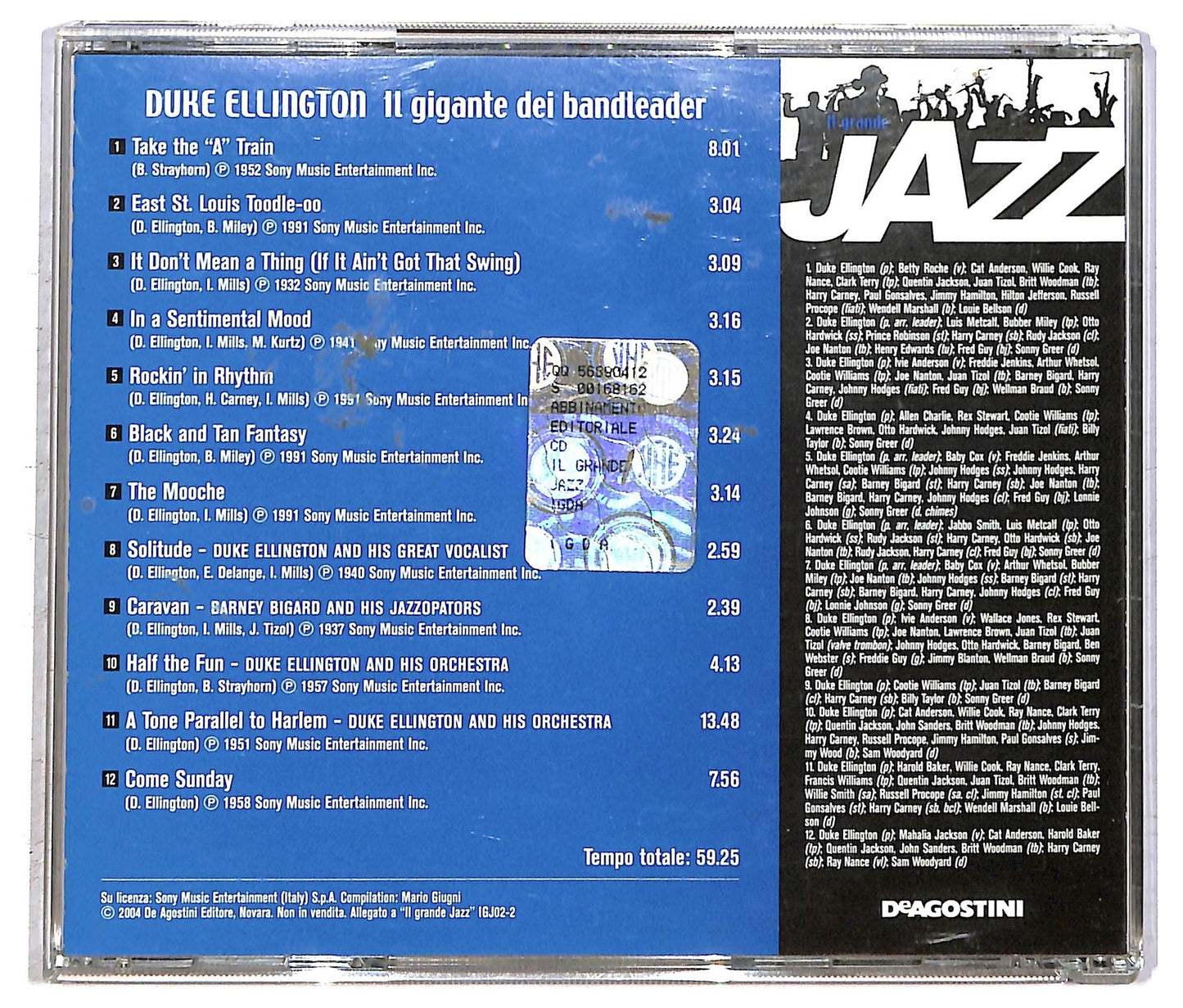 EBOND Duke Ellington - Il Gigante Dei Bandleader COMPILATION EDITORIALE JEWEL CASE CD CD093828