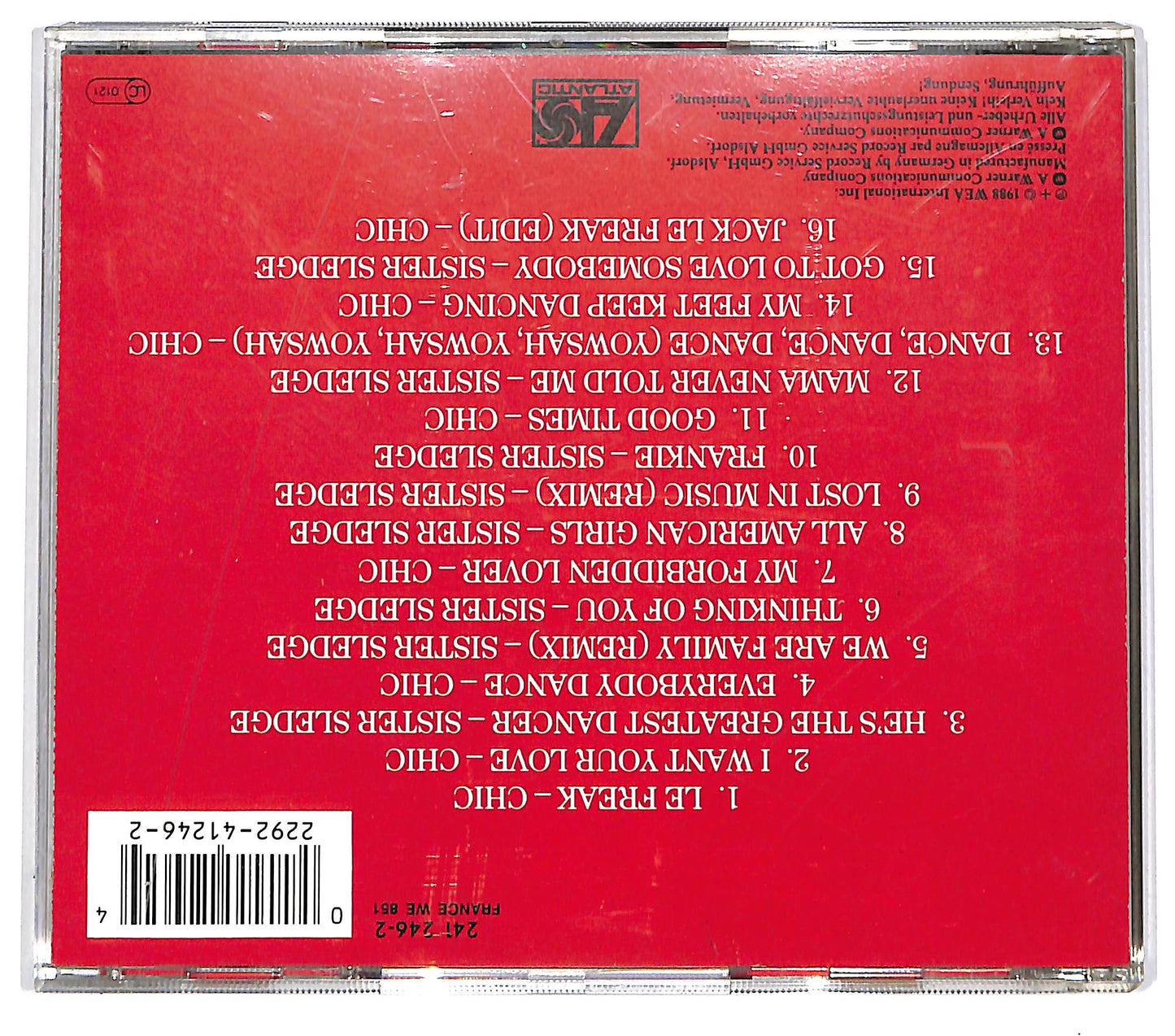 EBOND Chic And Sister Sledge - Freak Out CD CD094624