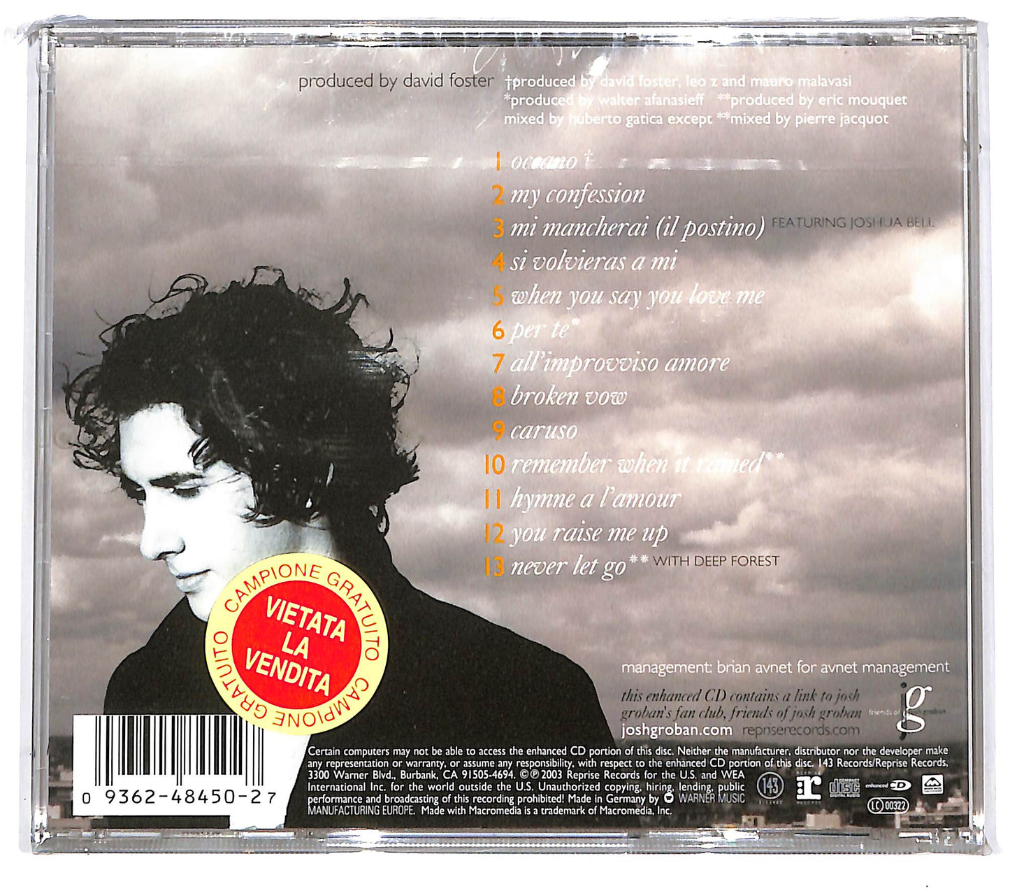 EBOND Josh Groban - Closer CD CD094650