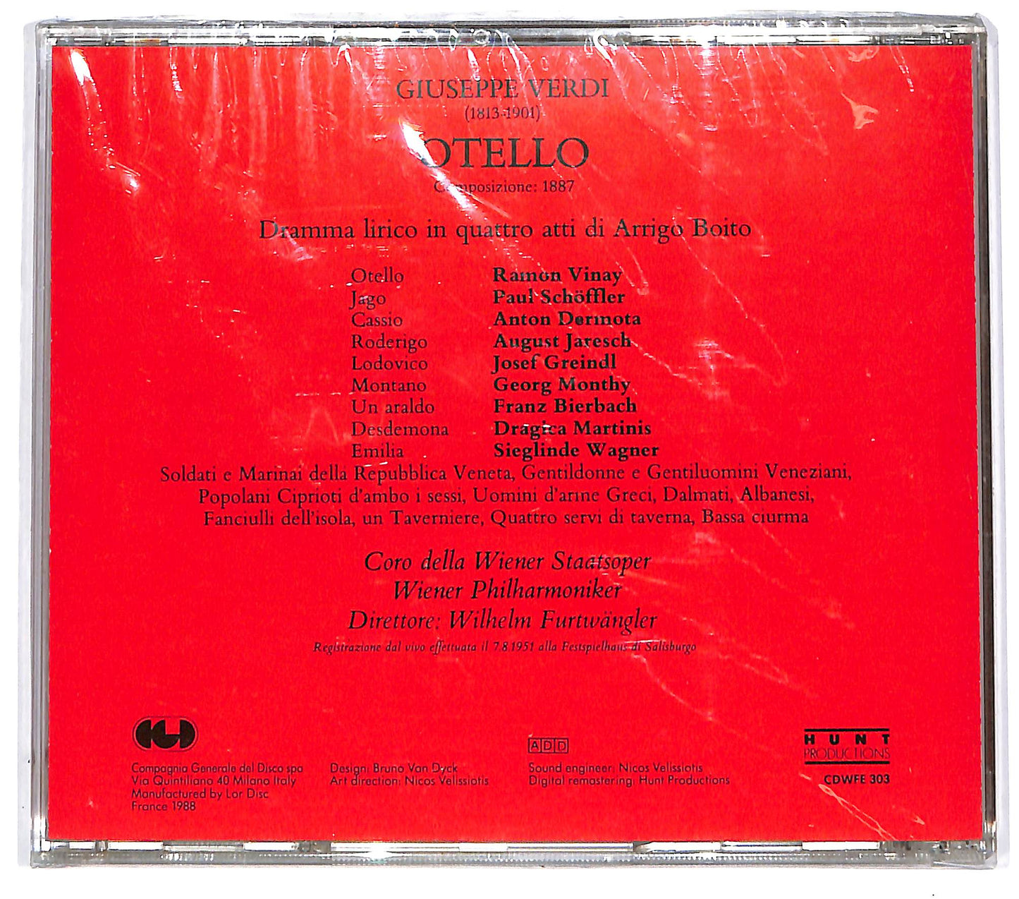 EBOND Verdi - Otello - Furtwangler edition - Editoriale CD CD094653