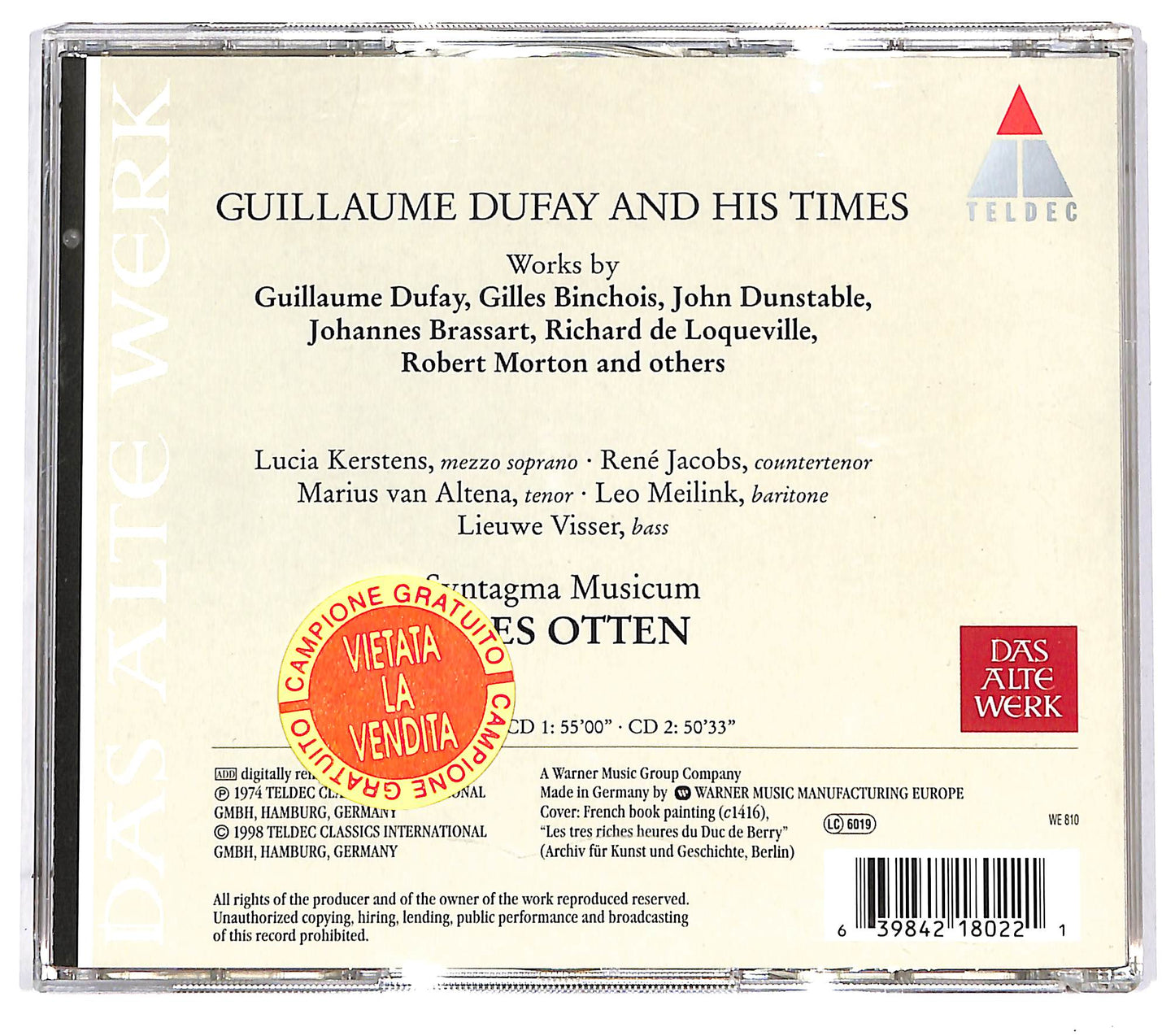 EBOND Kees Otten - Guillaume Dufay And His Times 2CD CD094702