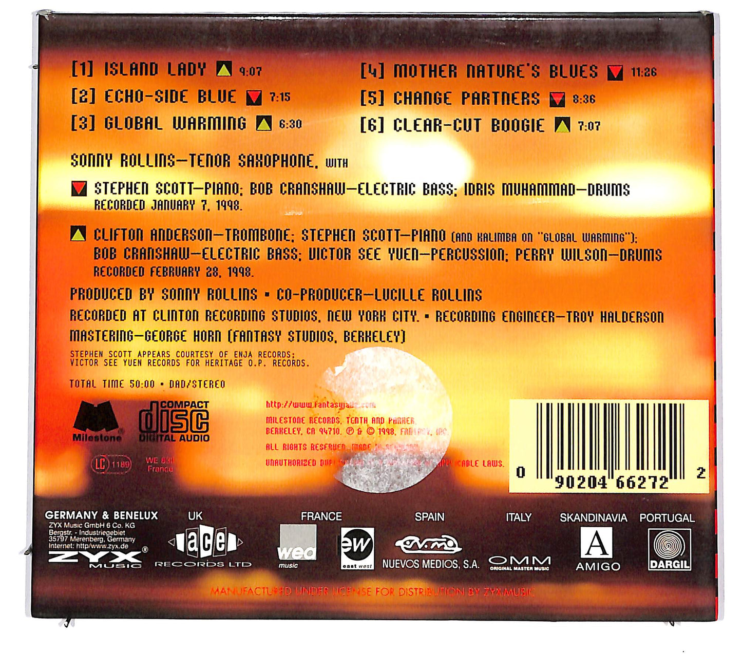 EBOND Sonny Rollins - Global Warming Digipack CD CD094729