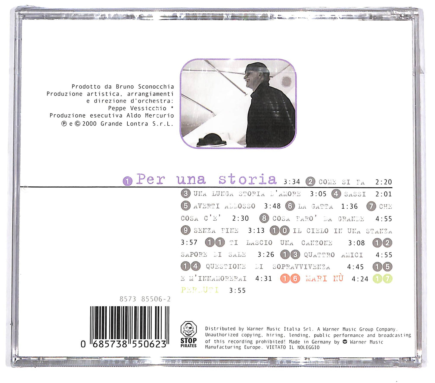EBOND Gino Paoli - Per Una Storia CD CD094735