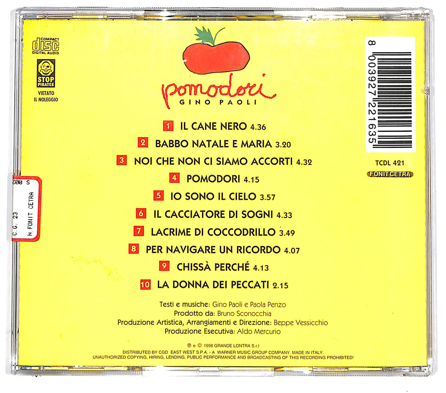 EBOND Gino Paoli - Pomodori CD CD094740