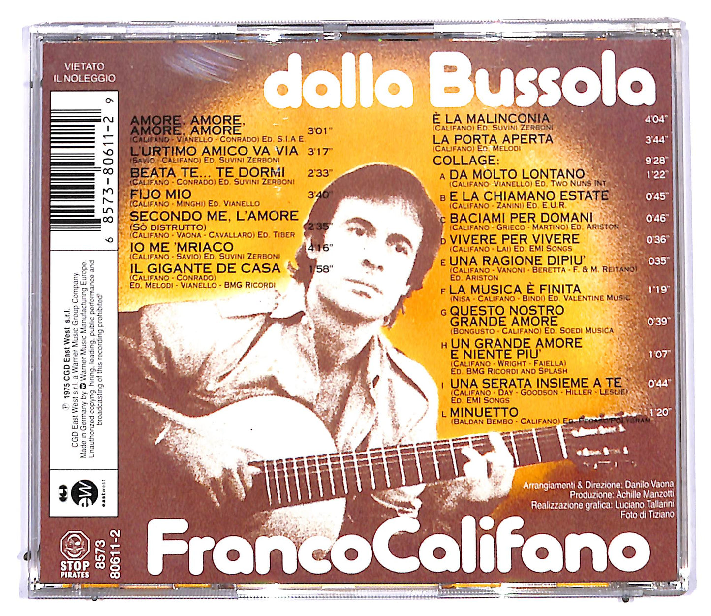 EBOND Franco Califano - Dalla Bussola CD CD094915