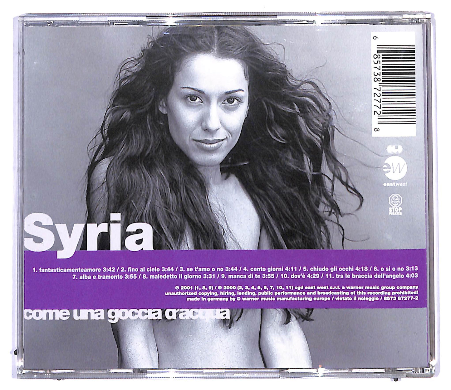 EBOND Syria - Come Una Goccia D'Acqua CD CD094929