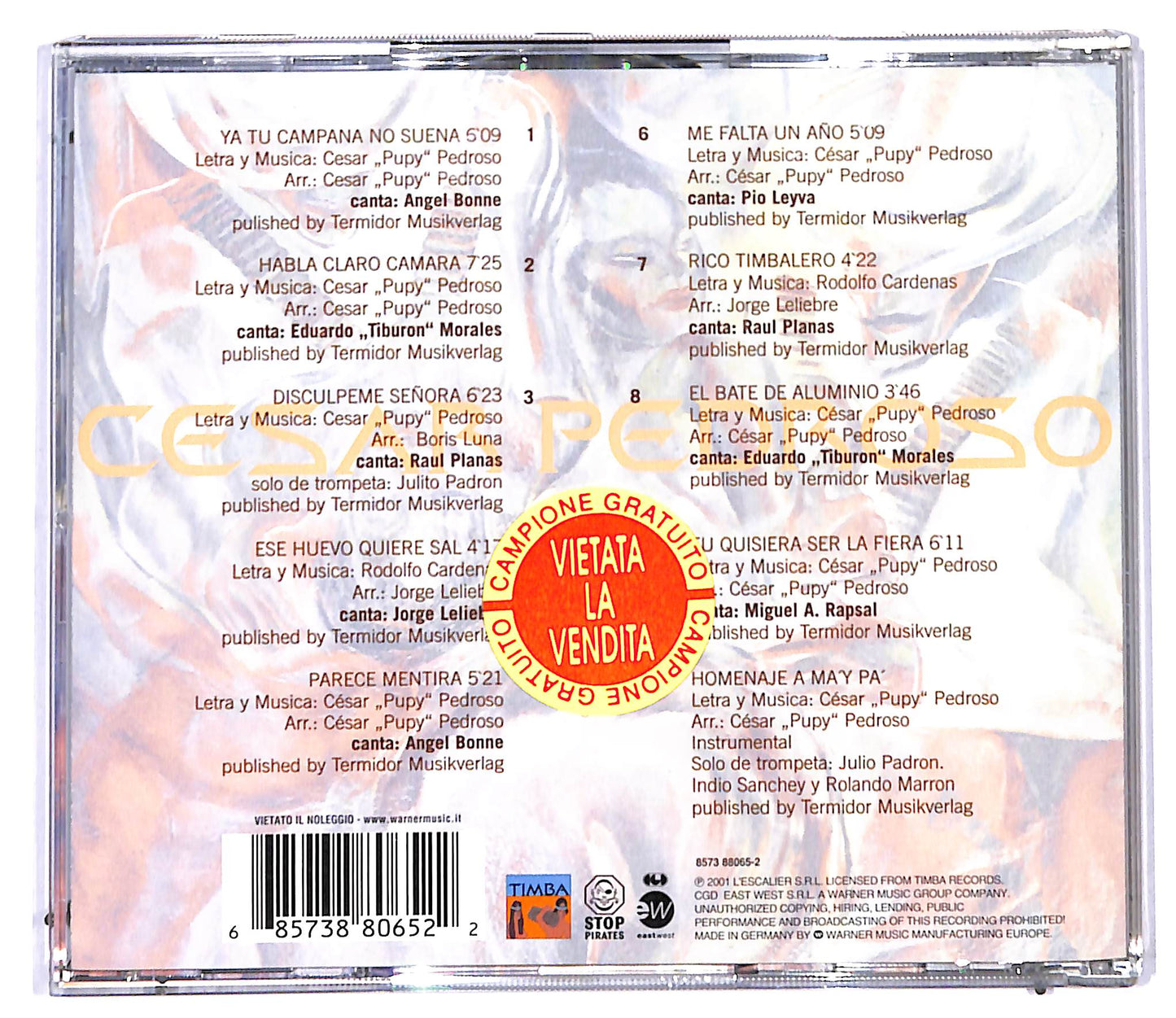 EBOND Cesar Pedroso Y Los Que Son Son - De La Timba A Pogolotti CD CD095105