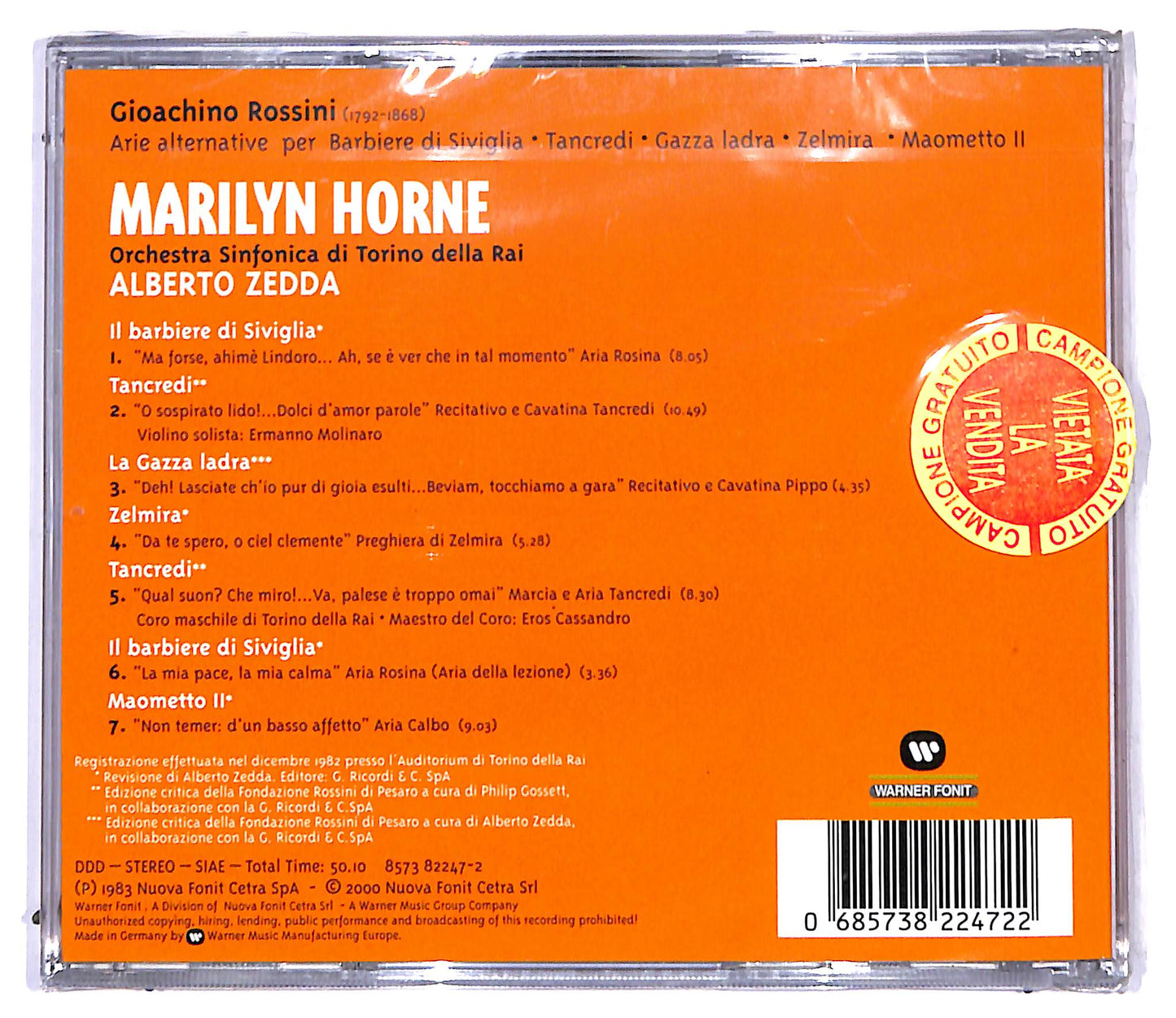 EBOND Rossini - Arie Alternative CD CD095114