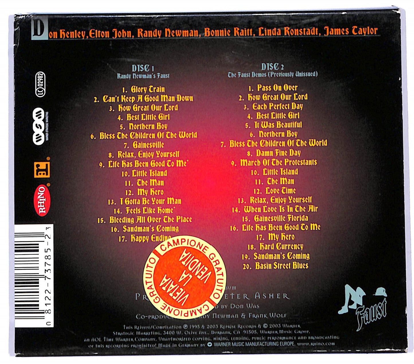 EBOND Randy Newman - Randy Newman's Faust (slipcase) CD CD095127