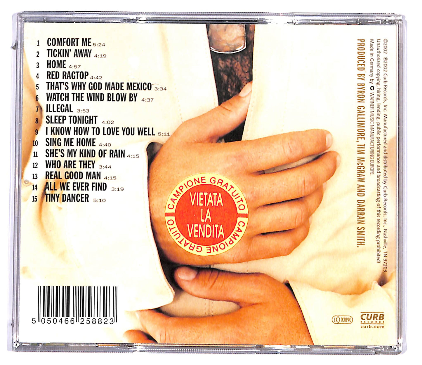 EBOND Tim McGraw And The Dancehall Doctors - Tim McGraw CD CD095206