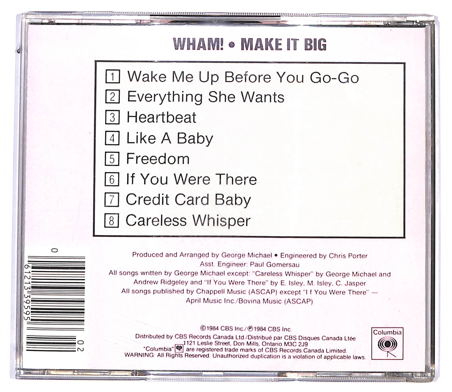 EBOND Wham - Make It Big CD CD095207