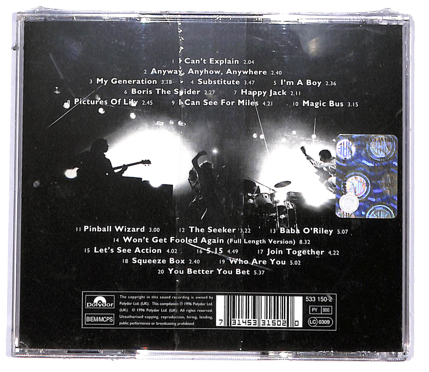 EBOND The Who - My Generation - The Very Best Of The Who CD CD095216