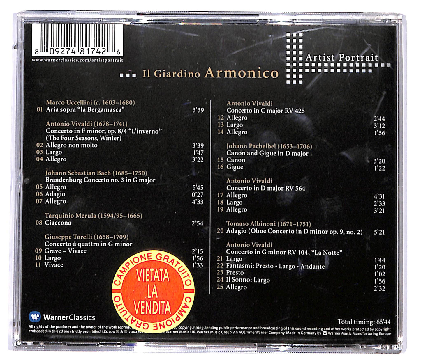 EBOND Il Giardino Armonico - Il Giardino Armonico - Artist Portrait CD CD095235