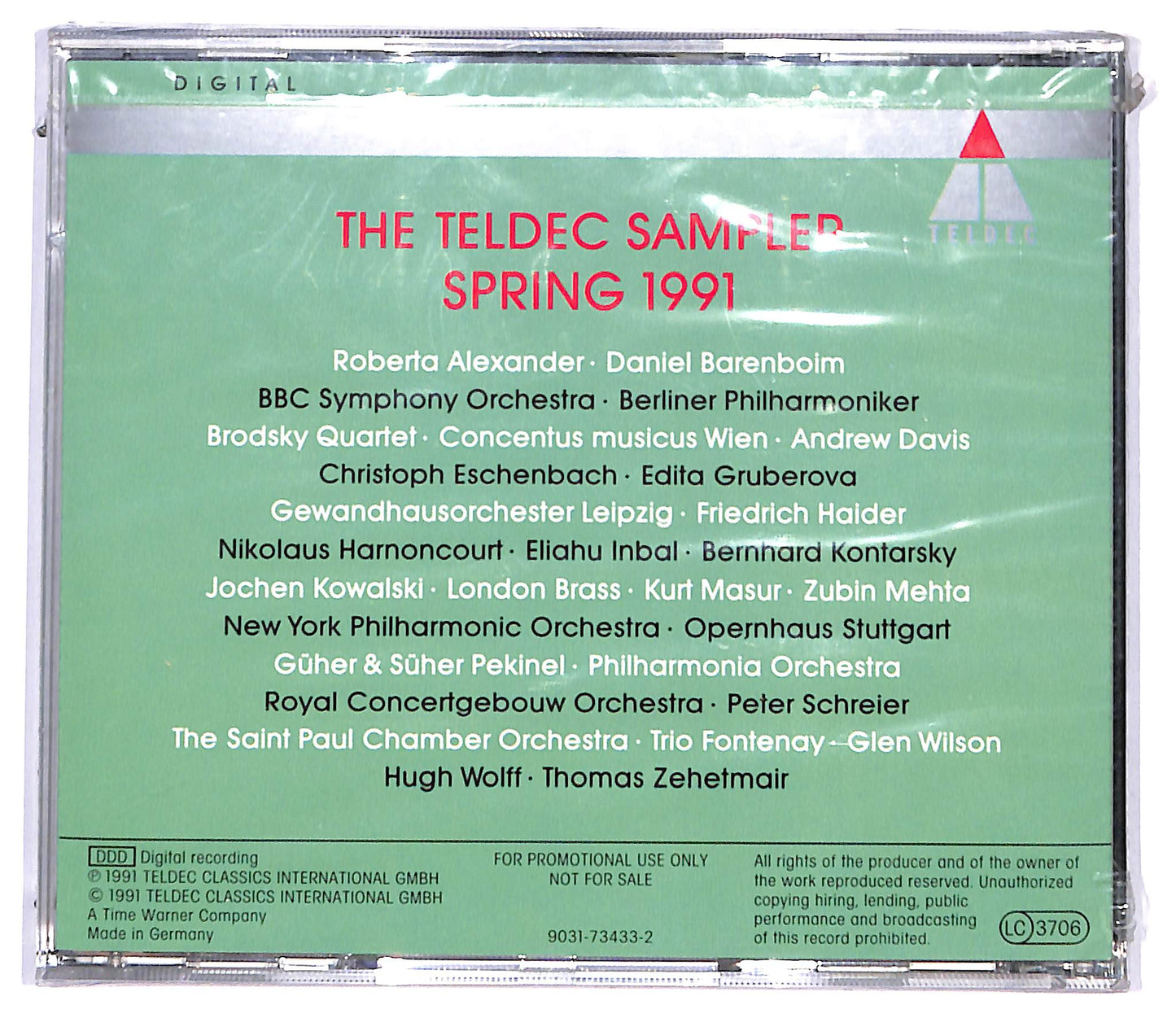 EBOND The teldec sampler - spring 1991 EDITORIALE CD CD095236