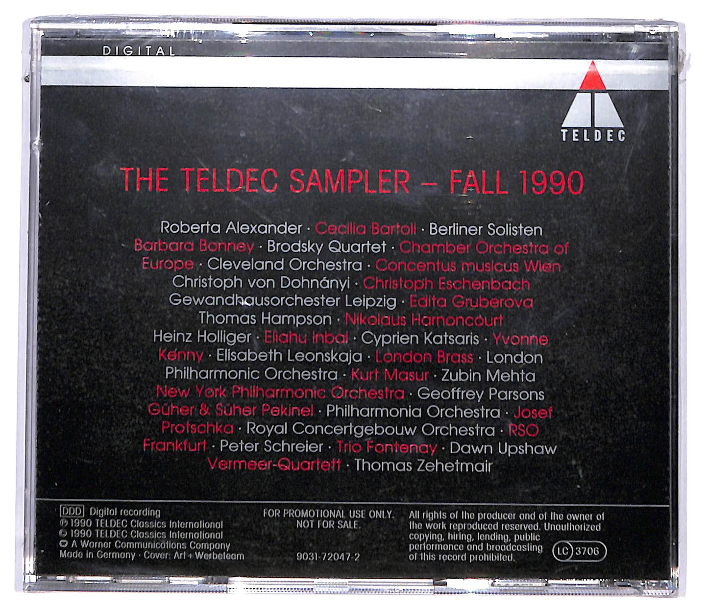 EBOND The teldec sampler - fall 1990 EDITORIALE CD CD095237