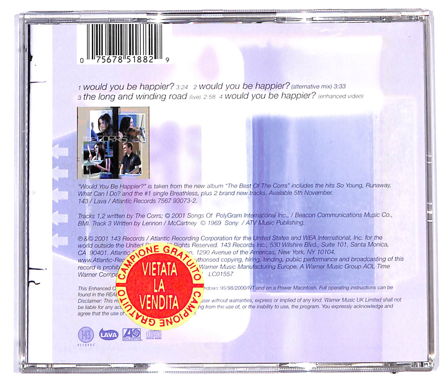 EBOND The Corrs - Would You Be Happier? CD CD095248