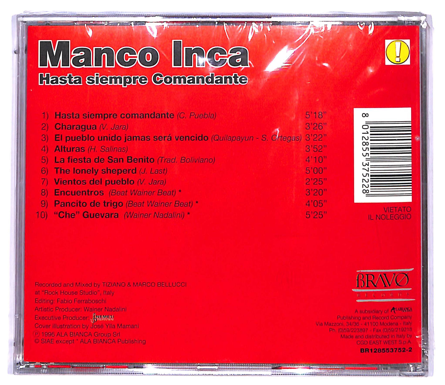 EBOND Manco Inca - Hasta Siempre Comandante CD CD095324