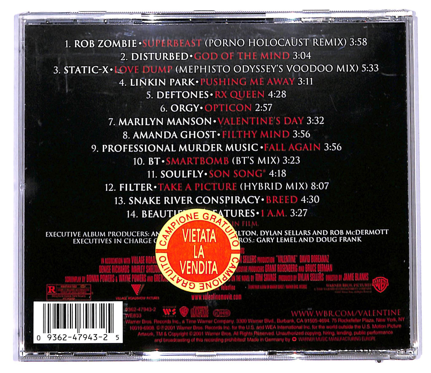 EBOND Various - Valentine - Music From The Motion Picture CD CD095329