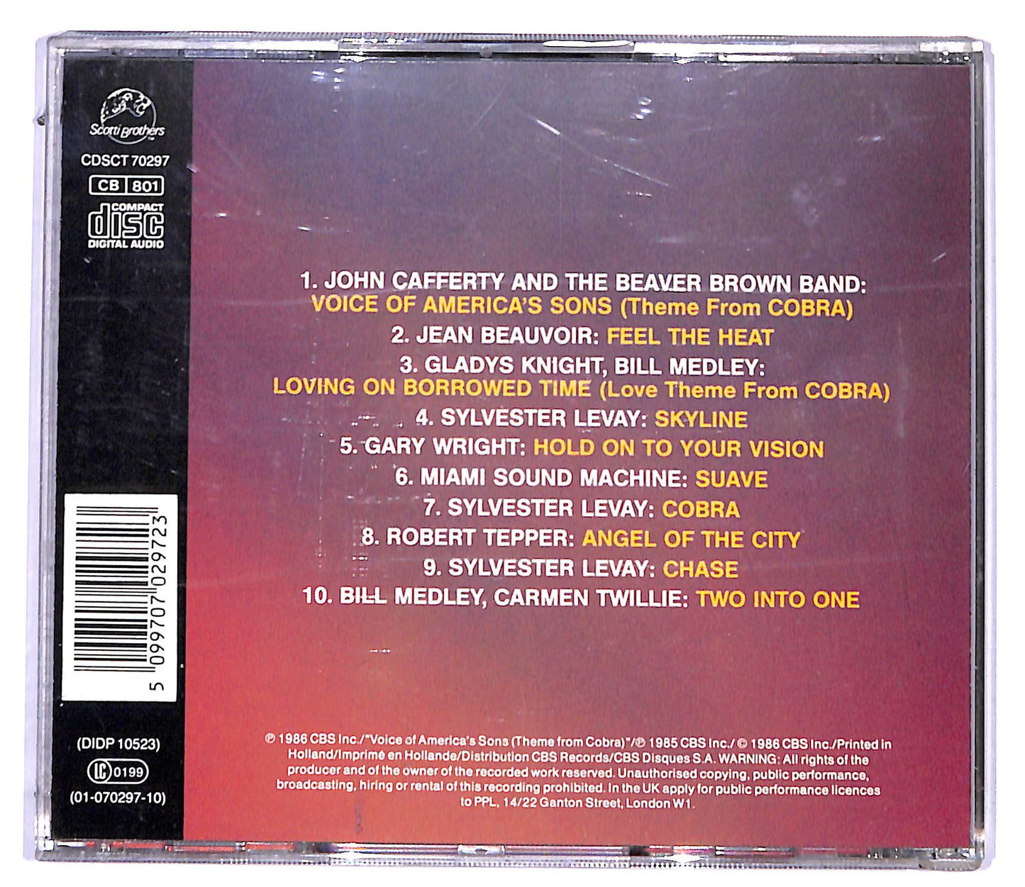 EBOND Cobra (Original Motion Picture Soundtrack) CD CD095331