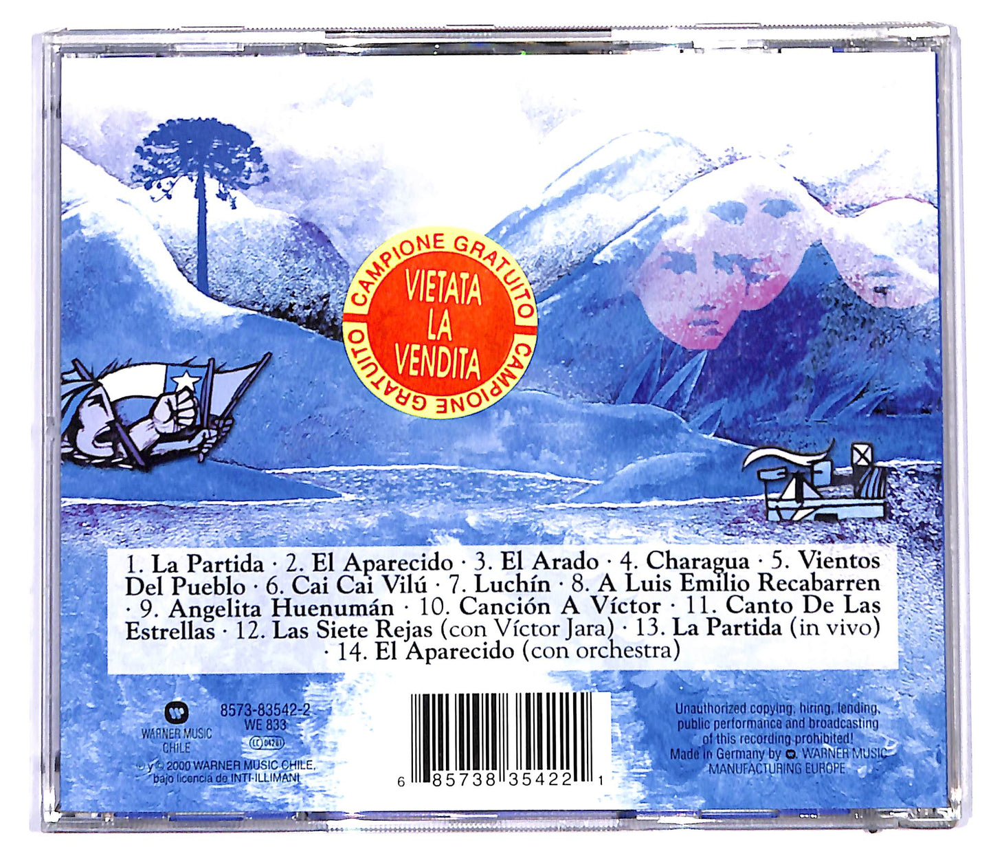 EBOND Inti-Illimani - Antologia IV interpreta a Victor Jara CD CD095408