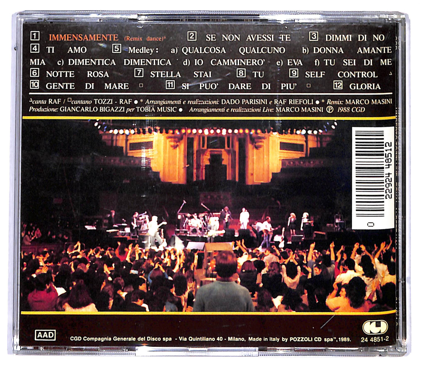 EBOND Umberto Tozzi - Live - Royal Albert Hall CD CD095439