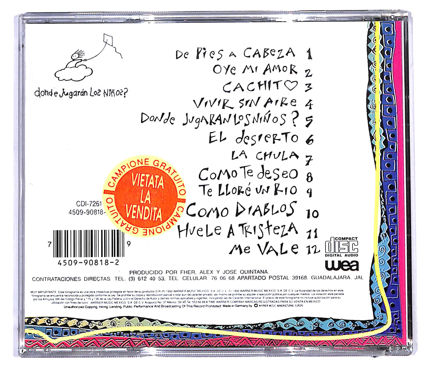 EBOND Mana - Donde Jugaran Los Ninos? CD CD095460