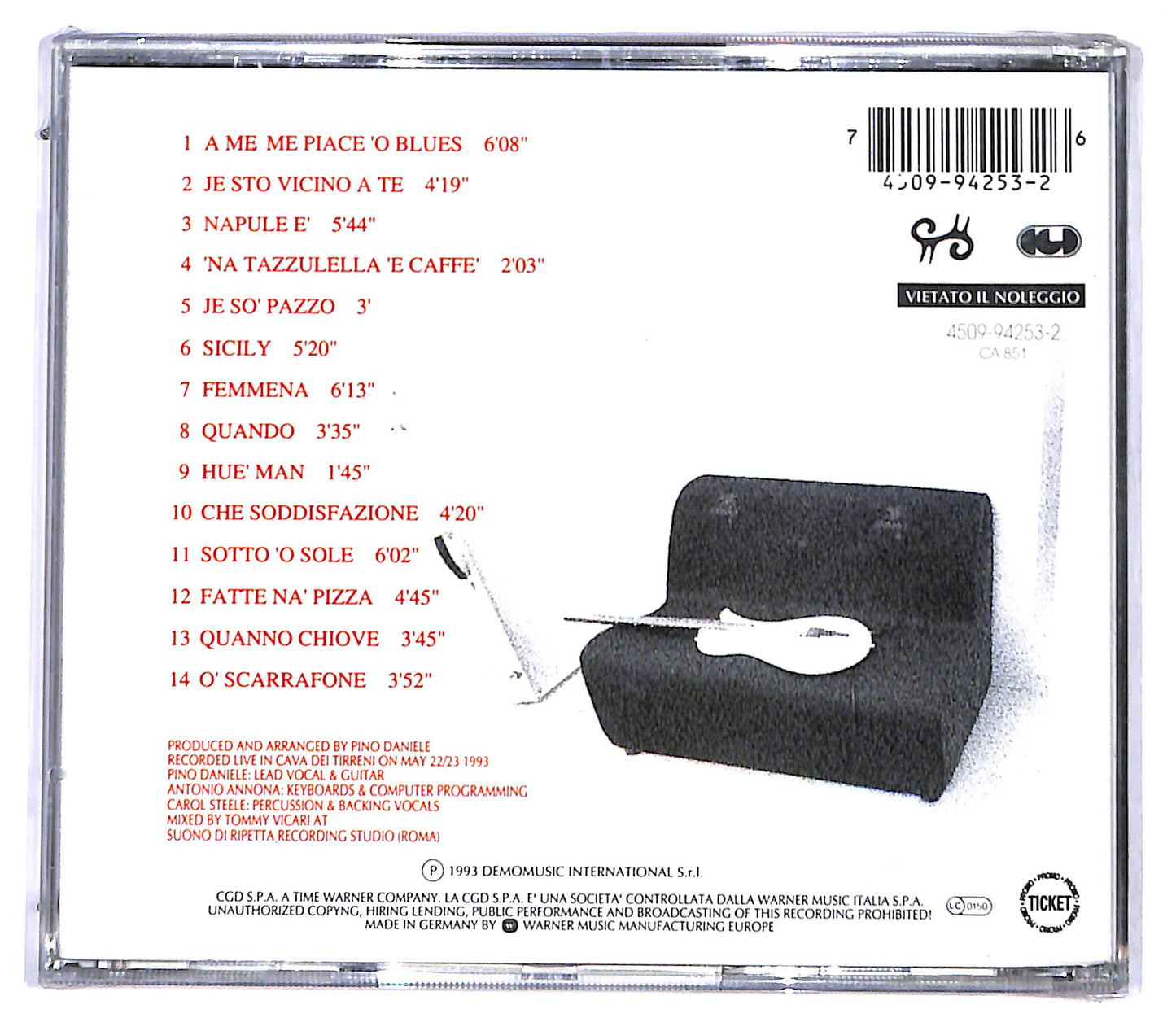 EBOND Pino Daniele - E Sona Mo' CD CD095462