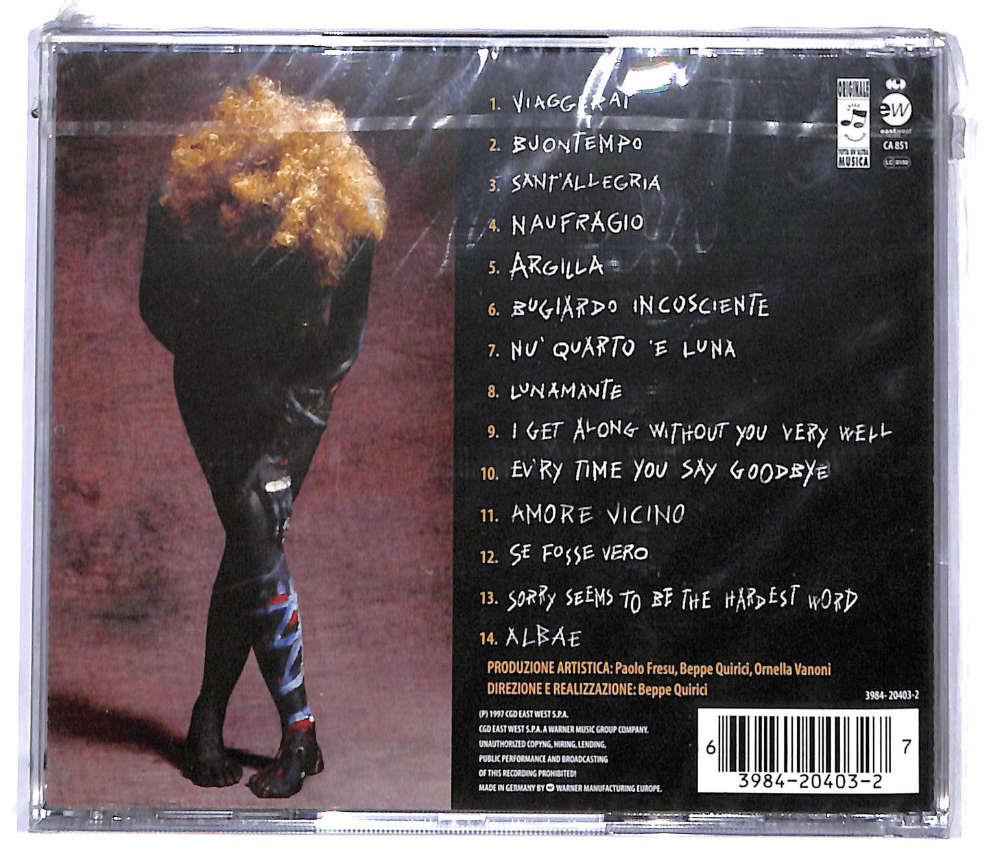 EBOND Ornella Vanoni - Argilla CD CD095504