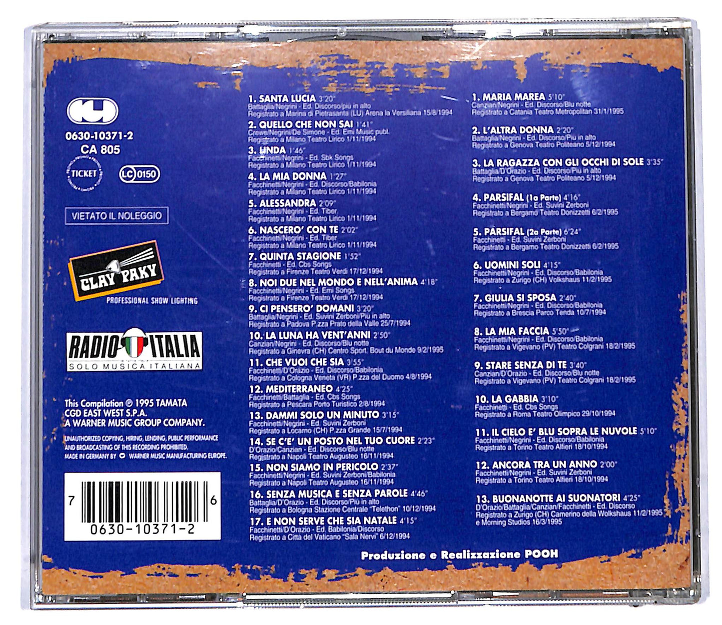 EBOND Pooh - Buonanotte Ai Suonatori CD CD095551