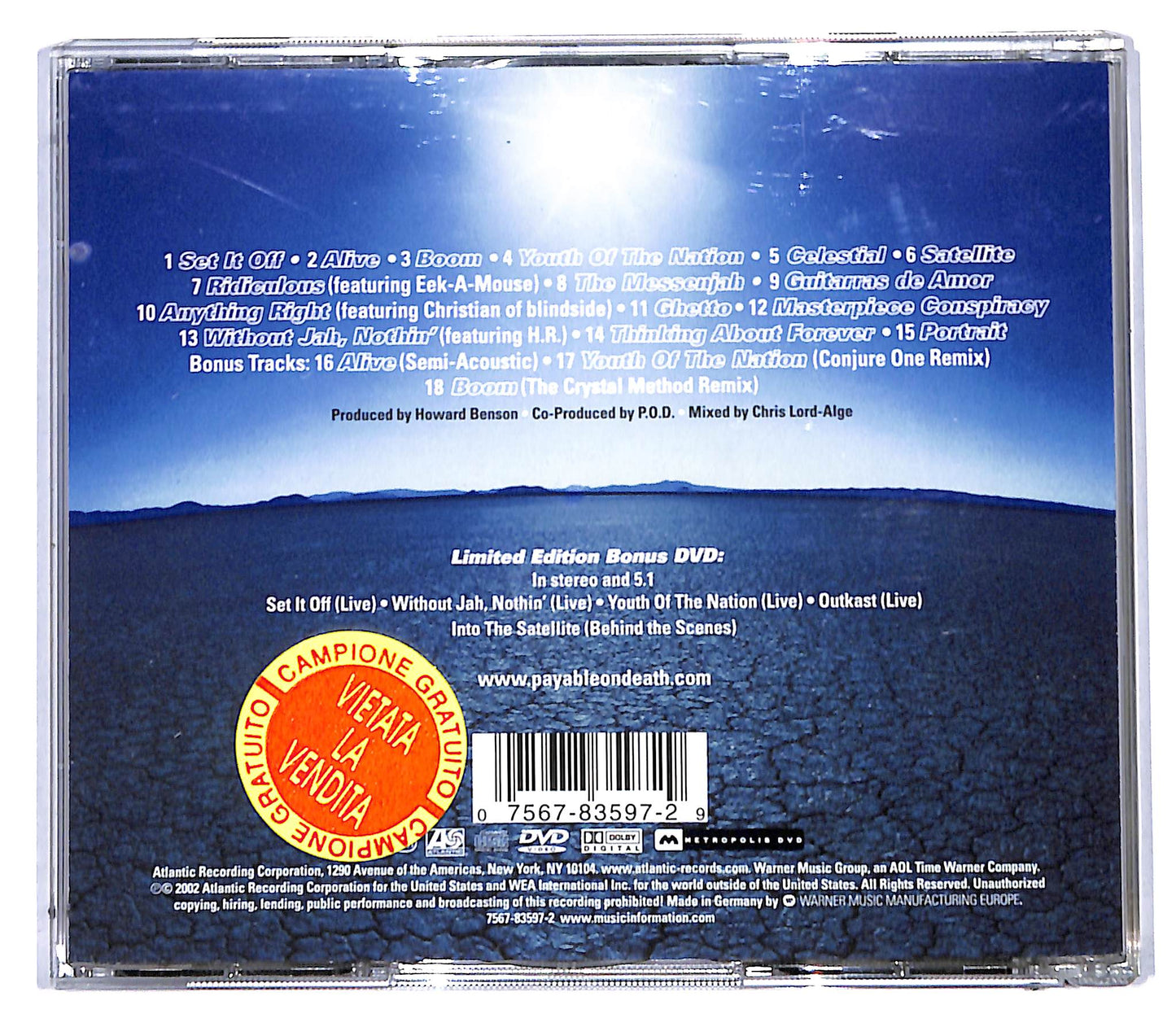 EBOND P.O.D. - Satellite CD CD095555