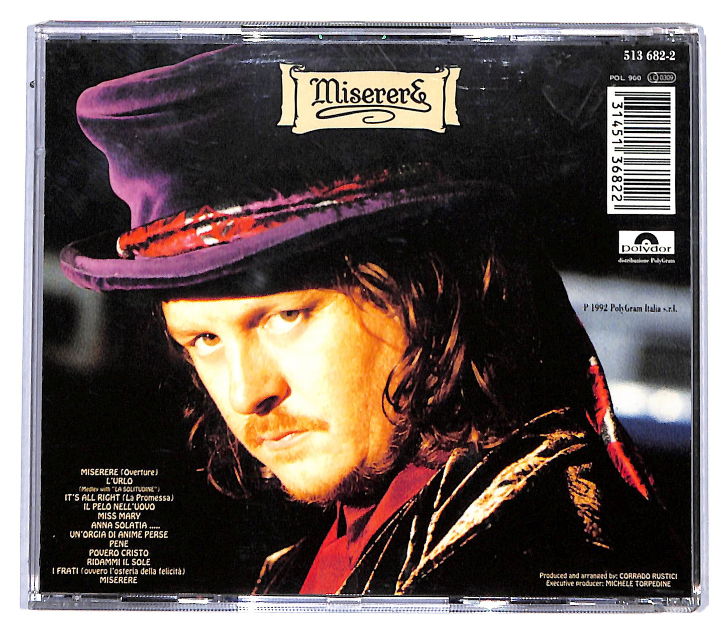 EBOND Zucchero Sugar Fornaciari - Miserere CD CD095559