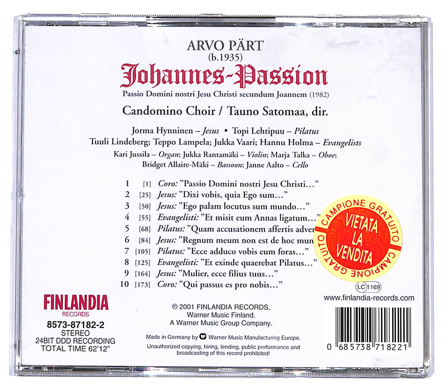 EBOND Part - Johannes - Passion CD CD095702