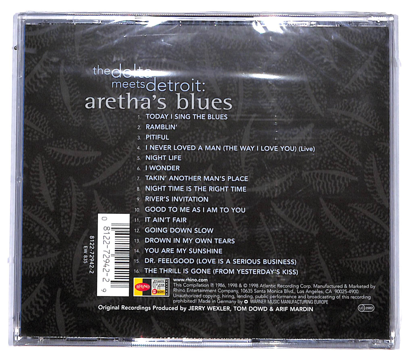 EBOND Aretha Franklin - The Delta Meets Detroit: Aretha's Blues CD CD095730