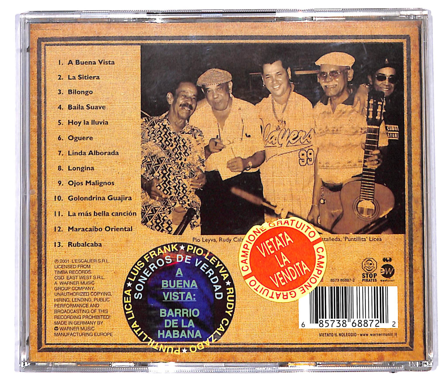 EBOND Soneros De Verdad - A Buena Vista - Barrio De La Habana CD CD095757
