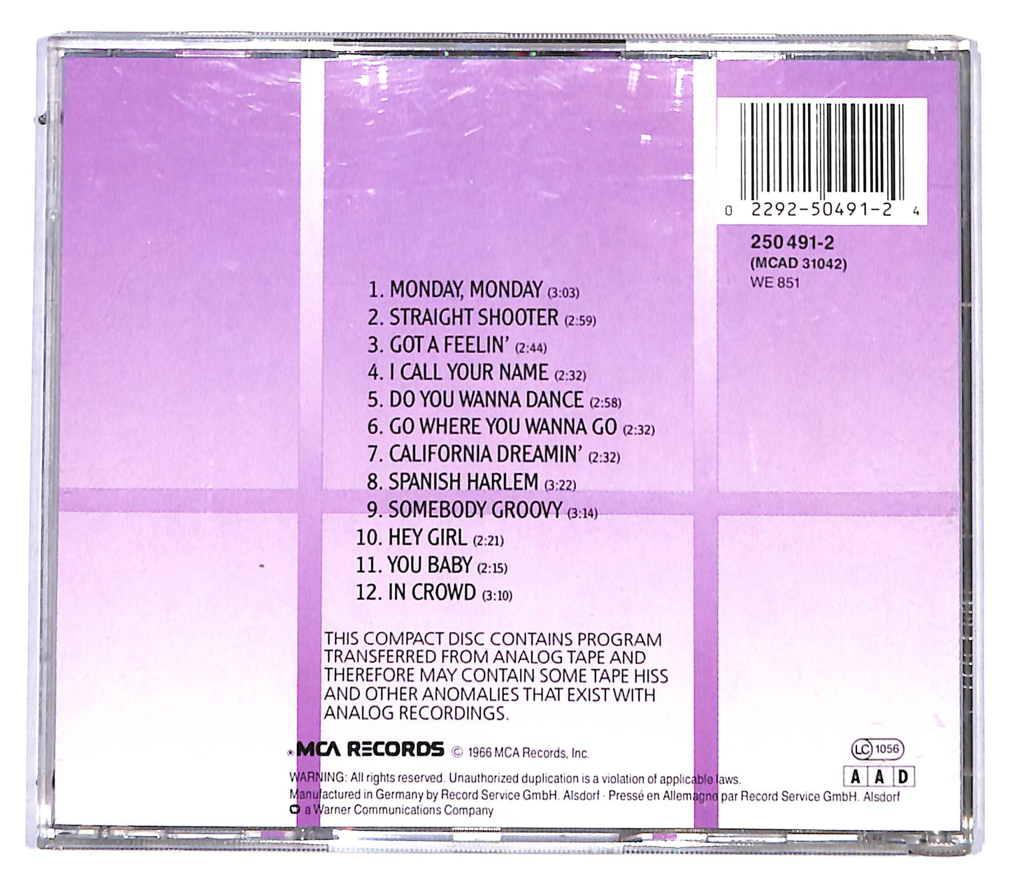 EBOND The Mamas & The Papas - If You Can Believe Your Eyes And Ears CD CD095801