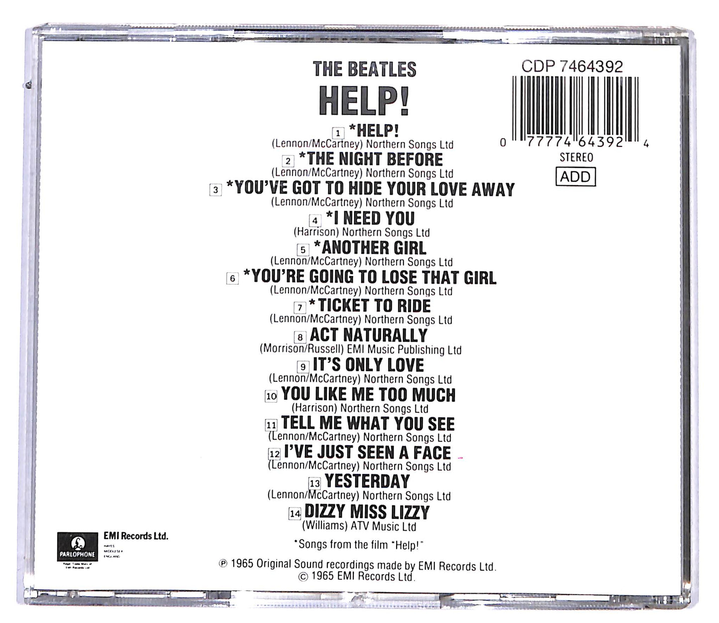 EBOND The Beatles - Help! CD CD095831