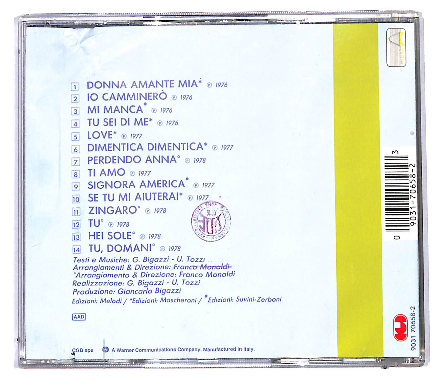EBOND Umberto Tozzi - Ti Amo CD CD095842