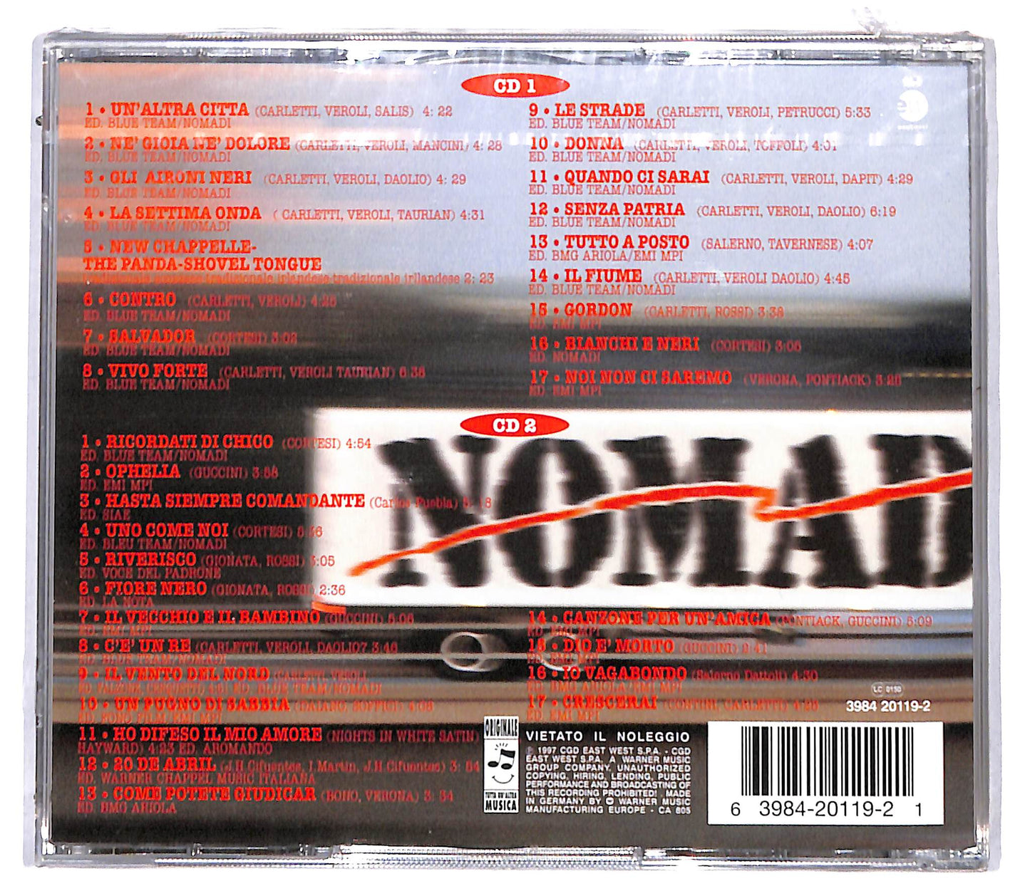 EBOND Nomadi - Le Strade, Gli Amici, Il Concerto CD CD095901